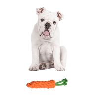 Dog Rope Toy Carrot Design (Orange, Small)