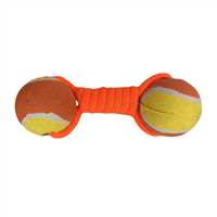 Dog Tennis Dumble Ball Rope Toy (Assorted, Standard)