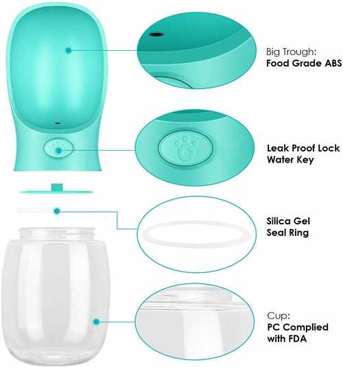 Pet Plastic Drinking Portable Water Bottle (Assorted, Small)