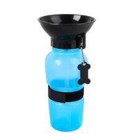 Pet Plastic Drinking Water Bowl Bottle (Assorted, Pack Of 1)
