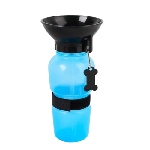 Pet Plastic Drinking Water Bowl Bottle (Assorted, Pack Of 1)
