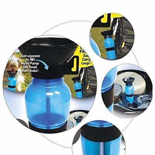 Pet Plastic Drinking Water Bowl Bottle (Assorted, Pack Of 1)