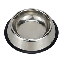 Stainless Steel Paw Bone Printed Food/Water Feeding Bowl for Dogs & Puppies