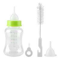 Pet Milk Feeder Silicone Bottle Set For Baby Dog & Cat (Assorted, 150ML)