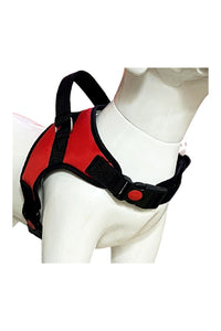 Dog Body Belt Harness, Choke-Free, Double Padded, Adjustable Neck and Chest Recommended for French Bulldog, Pug & Small Dog Breeds