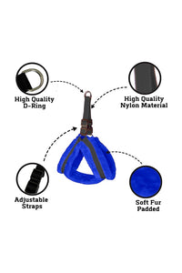 Nylon Dog Harness Soft Fur Padded With Adjustable Straps