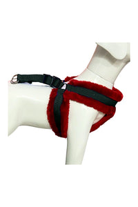 Nylon Dog Harness Soft Fur Padded With Adjustable Straps