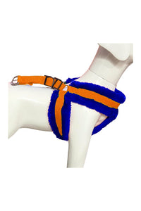 Nylon Dog Harness Soft Fur Padded With Adjustable Straps