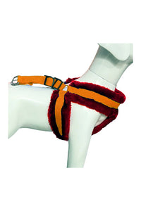 Nylon Dog Harness Soft Fur Padded With Adjustable Straps
