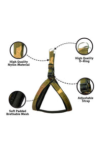 Nylon Dog Harness Soft Padded With Adjustable Straps (0.75 inch)