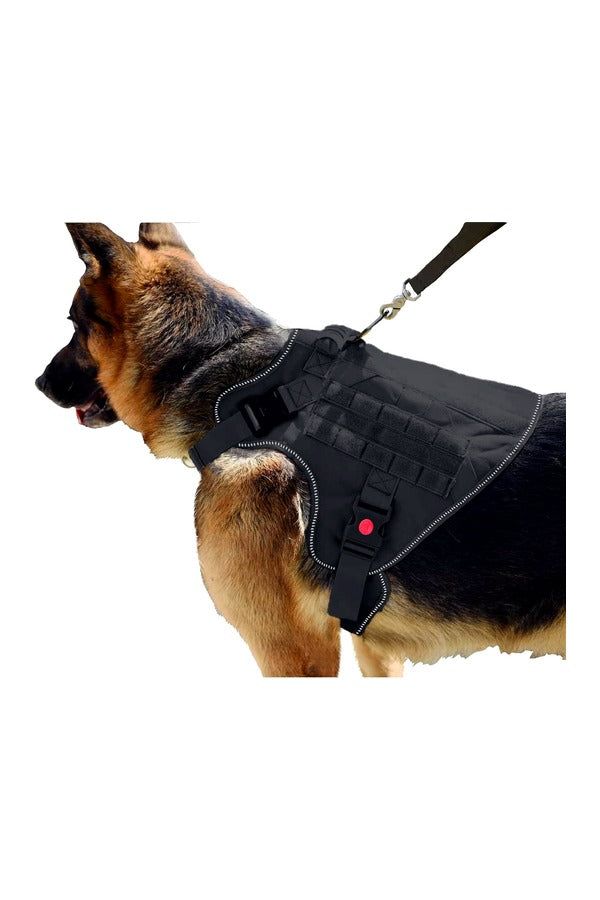 Tactical Dog Harness with Leash | Dog Training Belt | Adjustable Size