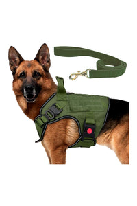 Tactical Dog Harness with Leash | Dog Training Belt | Adjustable Size