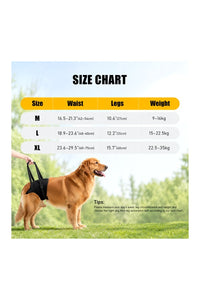 Dog Support Harness for Back Legs | Adjustable and Comfortable Design with Padded Back Legs for Elderly, Injured, Senior, Disabled Dogs