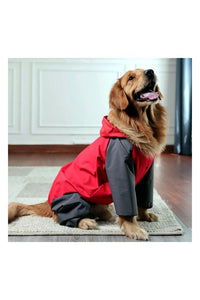 Storm Guard Waterproof Dog Raincoat with Hood- Lightweight All Weather Protection
