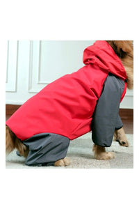 Storm Guard Waterproof Dog Raincoat with Hood- Lightweight All Weather Protection