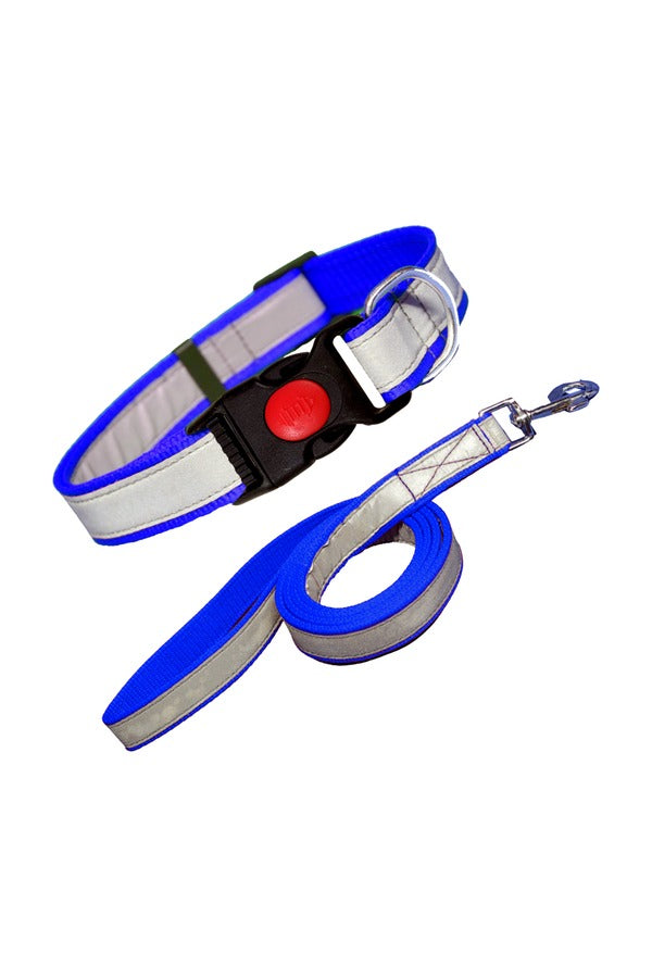 Reflective Dog Collar & Leash, Quick Release Buckle, Pet Collar & Leash Combo