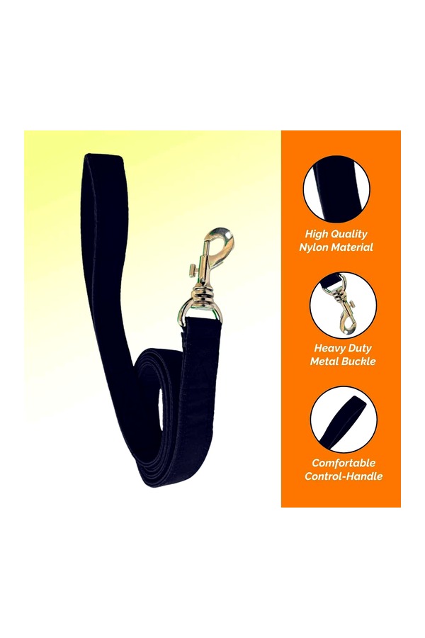 Nylon Dog Leash | Durable | Comfortable Grip | Training Leash for Daily Walks, 137 CM Long (0.75"/1"/1.25"))