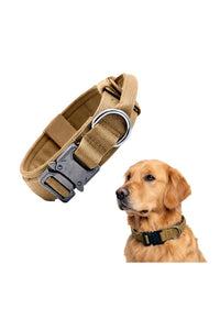 Tactical Dog Collar Belt for Medium Dogs | Adjustable Size | Heavy Duty Dog Training Collar with Soft Handle