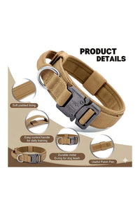 Tactical Dog Collar Belt for Medium Dogs | Adjustable Size | Heavy Duty Dog Training Collar with Soft Handle