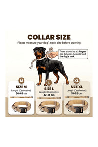 Tactical Dog Collar Belt for Medium Dogs | Adjustable Size | Heavy Duty Dog Training Collar with Soft Handle