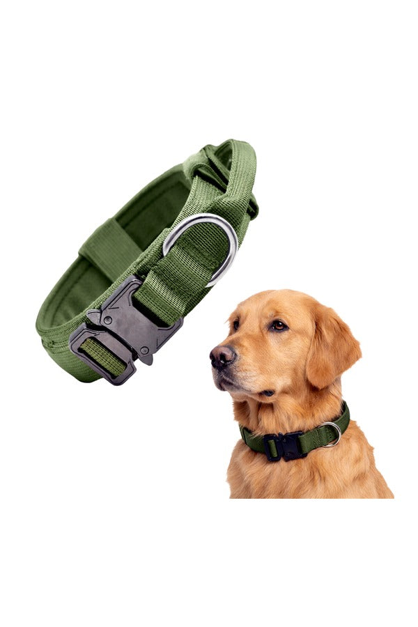 Tactical Dog Collar Belt for Medium Dogs | Adjustable Size | Heavy Duty Dog Training Collar with Soft Handle