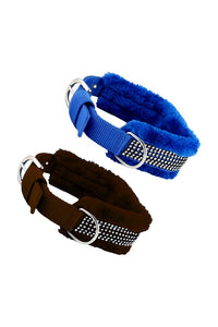Dog Neck Fur Collar, Strong D-Ring, High-Quality, Adjustable Neck Length, Recommended For Pomeranian & Small Dog Breeds (Pack of 2)
