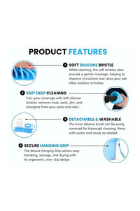 Foot Washing Cup, Pet Paw Cleaner Portable Dog Paw Washer with Soft Silicone Bristles for Quickly Cleaning Pets Muddy Feet (Assorted)