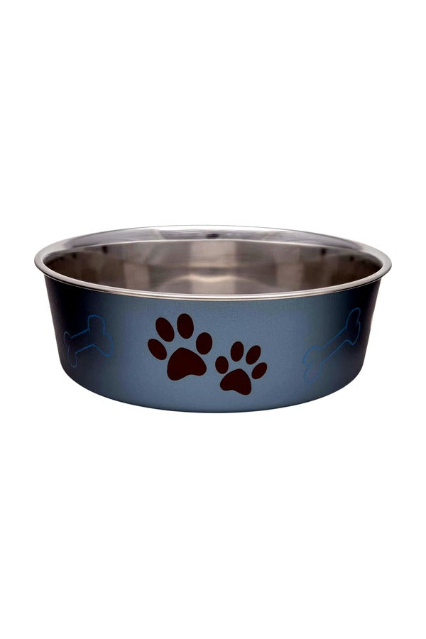 Stainless Steel Pets Bella Dog Bowl (Large, ASSORTED)
