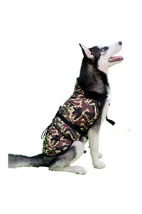 Army Print Dog Coat