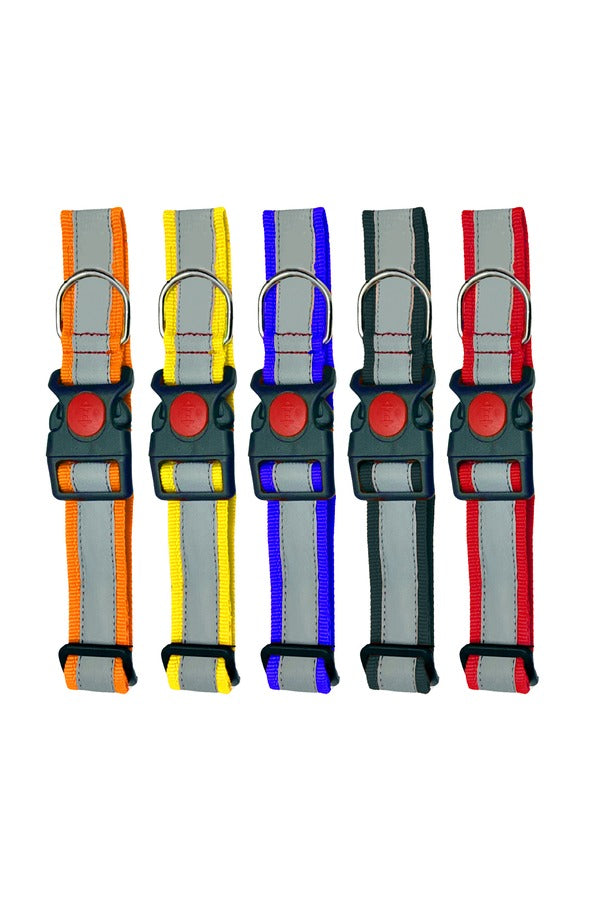 Reflective Collar with Button Lock