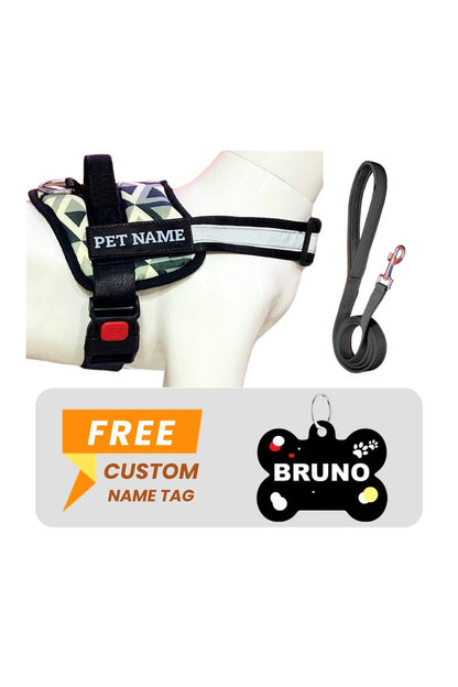 Dog Fur Harness Combo Set