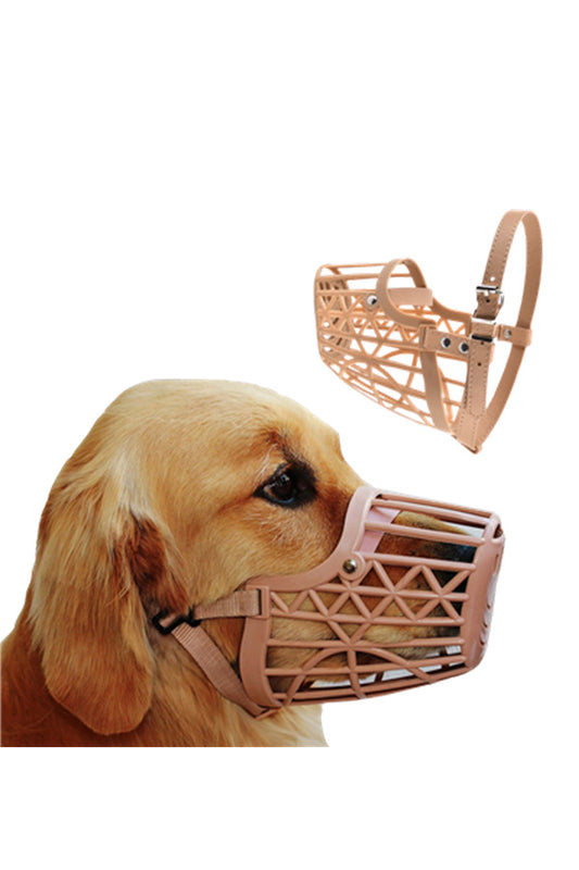 ALCAZAR Dogs Mouth Cover muzzles | Anti-Biting Soft Plastic Dog Muzzle | Dog Mouth Cap | bite Guard with Adjustable Handy Strap