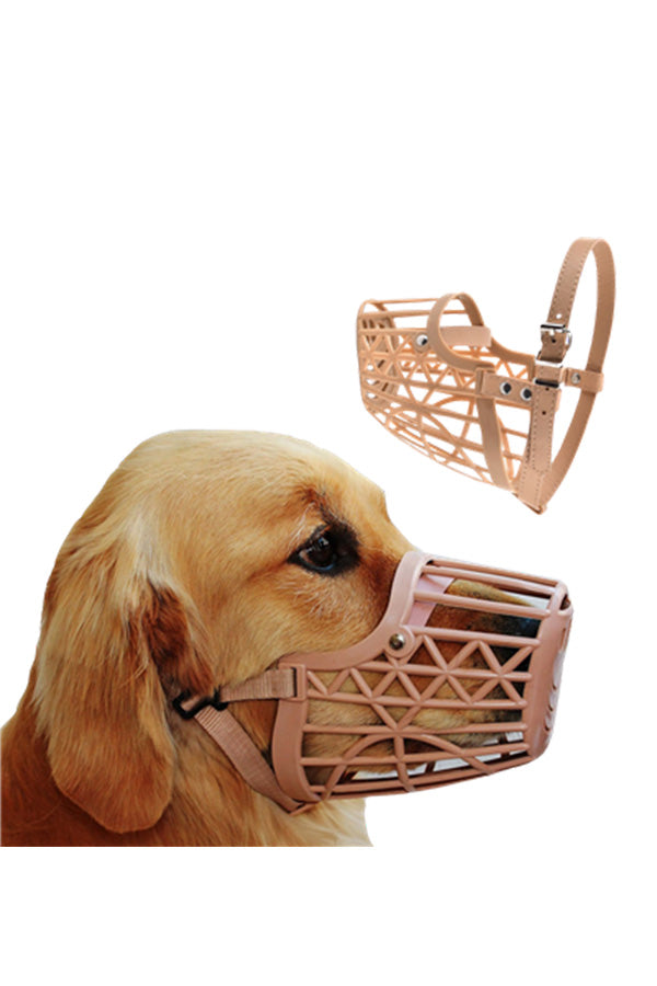ALCAZAR Dogs Mouth Cover muzzles | Anti-Biting Soft Plastic Dog Muzzle | Dog Mouth Cap | bite Guard with Adjustable Handy Strap