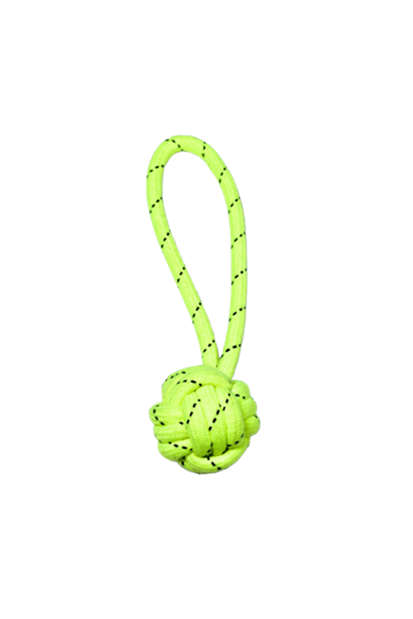 Dog Rope Toy 1knot Ball (Assort, Small)