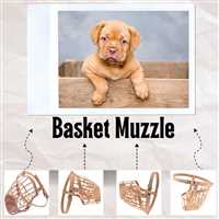 ALCAZAR Dogs Mouth Cover muzzles | Anti-Biting Soft Plastic Dog Muzzle | Dog Mouth Cap | bite Guard with Adjustable Handy Strap