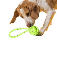 Dog Rope Toy 1knot Ball (Assort, Small)