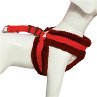 Nylon Dog Harness Soft Fur Padded With Adjustable Straps