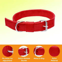 Nylon Dog Collar With Adjustable Neck