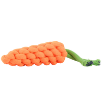 Dog Rope Toy Carrot Design (Orange, Small)