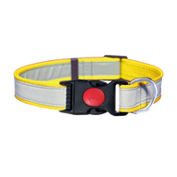 Reflective Dog Neck Collar, Quick Release Lock Buckle, Adjustable Neck Length